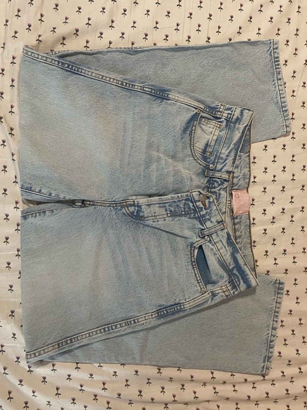 REVICE Light Blue Straight Leg Jeans